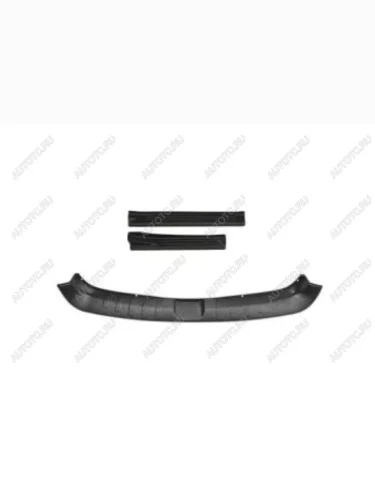 Защитный комплект №1 (защита заднего бампера, накладки на пороги) Русская Артель (шагрень) Renault Sandero Stepway  1 (2010-2014)