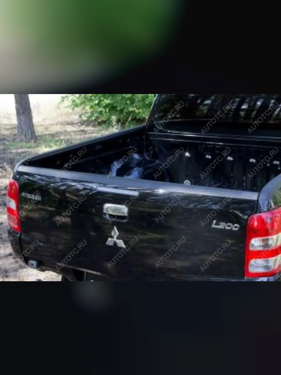Накладка на задний откидной борт Русская Артель Mitsubishi L200 5 KK,KL дорестайлинг (2015-2019) (со скотчем 3М)  в Перми Пермском крае