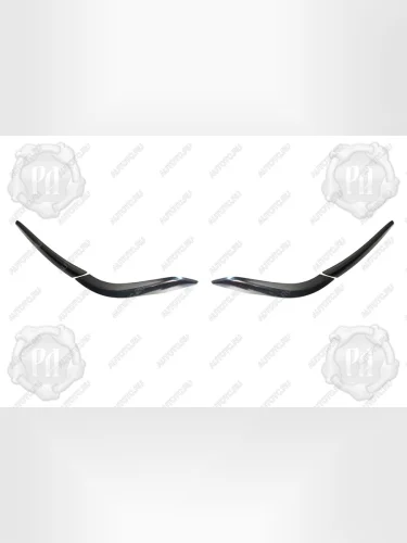 Накладки на задние фонари (реснички) Русская Артель (глянец под покраску) Hyundai Creta  GS (2015-2019) дорестайлинг