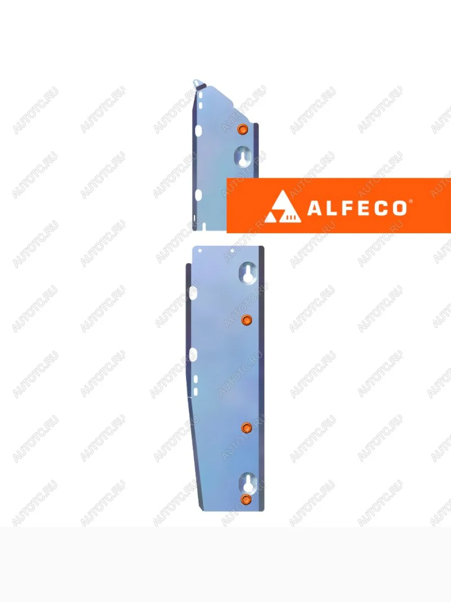 Защита топливопровода (2 части) (правый руль) ALFeco Toyota Prius XW50 дорестайлинг (2015-2018) (сталь 2 мм)  в Самаре Самарской области