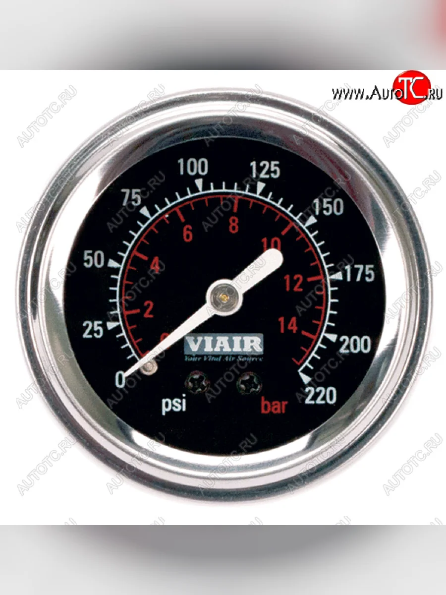 Манометр VIAIR 2 220 PSI, с подсветкой, черный Viair 90090  с доставкой в г. Керчь