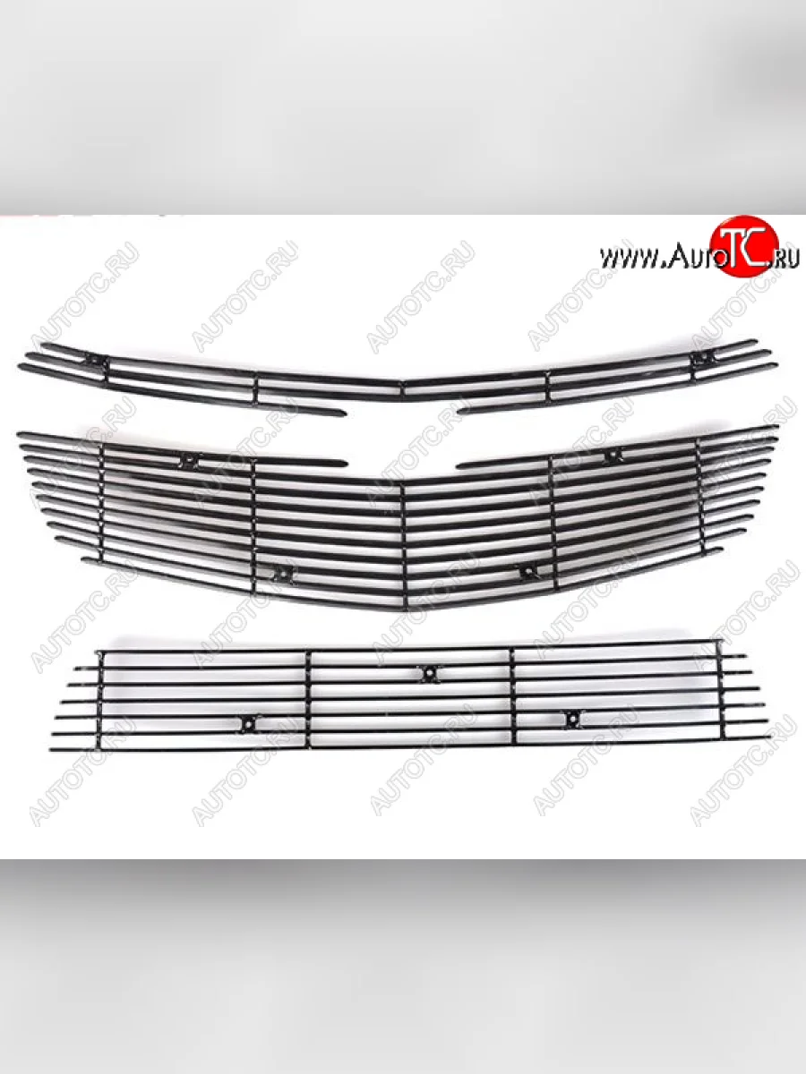     Накладки на решетку радиатора и бапмера Chevrolet-Cruze до рестайлинга  cvcrz-rrn02  В Кинешме Ивановской области