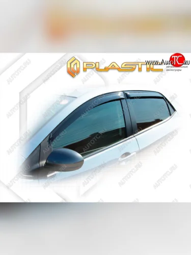 Дефлекторы окон CA Plastic (Classic полупрозрачный) Mazda Demio  3 DE (2007-2014) дорестайлинг, рестайлинг