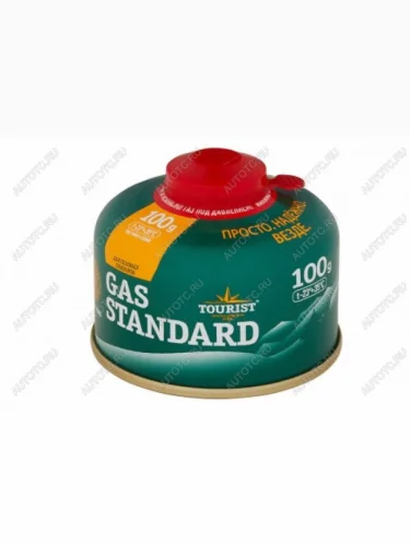 Баллон газовый резьбовой TOURIST STANDARD для портативных приборов 100 г. TOURIST tbr-100
