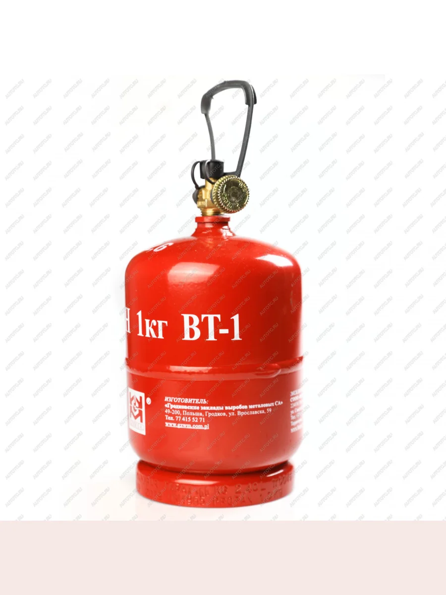 Баллон газовый стальной GZWM LPG BT-1, 2,4 л. Grotkuv (РП) GZWM lpg-bt-1  с доставкой в г. Керчь