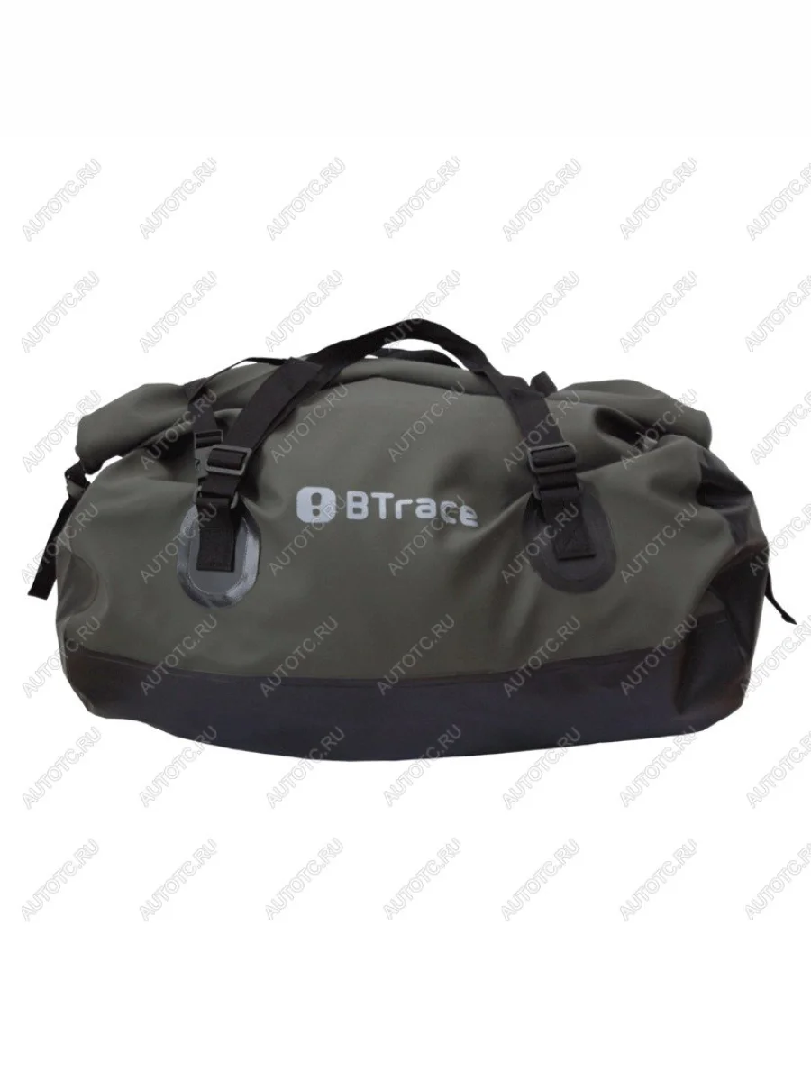 Гермосумка BTrace усиленная ПВХ трикотаж 80л (Оливковыйчерный) BTrace a0333  с доставкой в г. Керчь