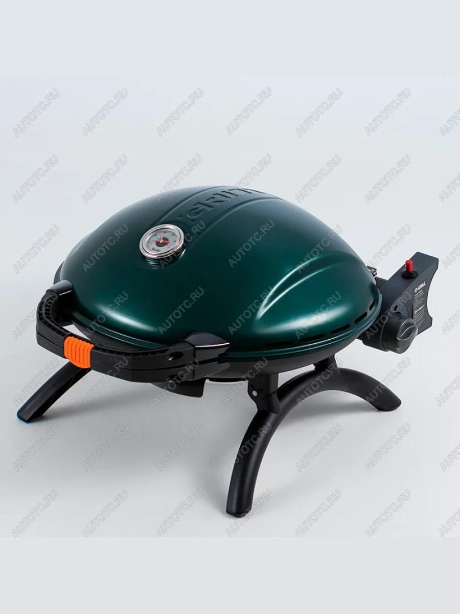 Гриль газовый O-GRILL 900МT bicolor черный-зеленый (в комплекте адаптер тип А) O-GRILL 900mt-green  с доставкой в г. Керчь