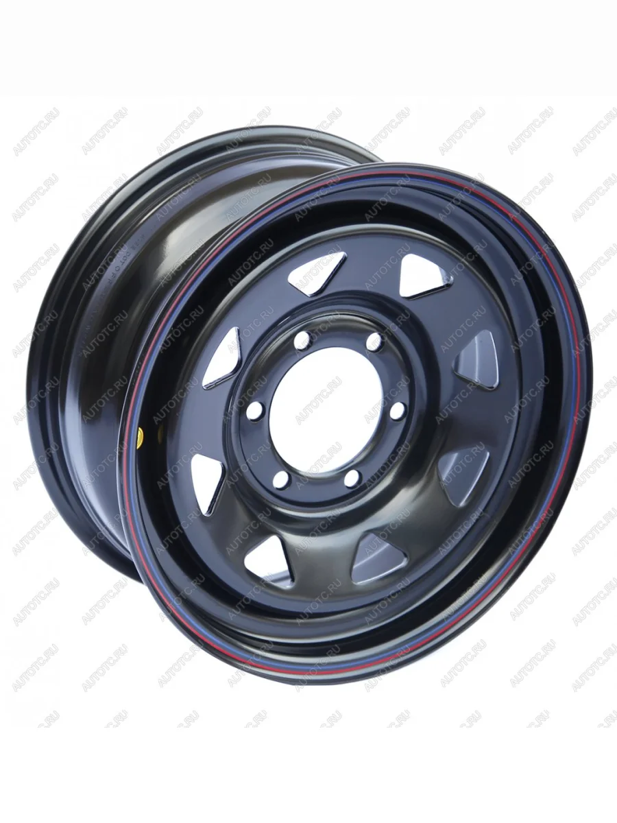 Диск усиленный стальной черный 6x139,7 7xR16 d110 ET+30 (треугольник мелкий) OFF-ROAD Wheels 1670-63910bl-30a17  с доставкой в г. Керчь