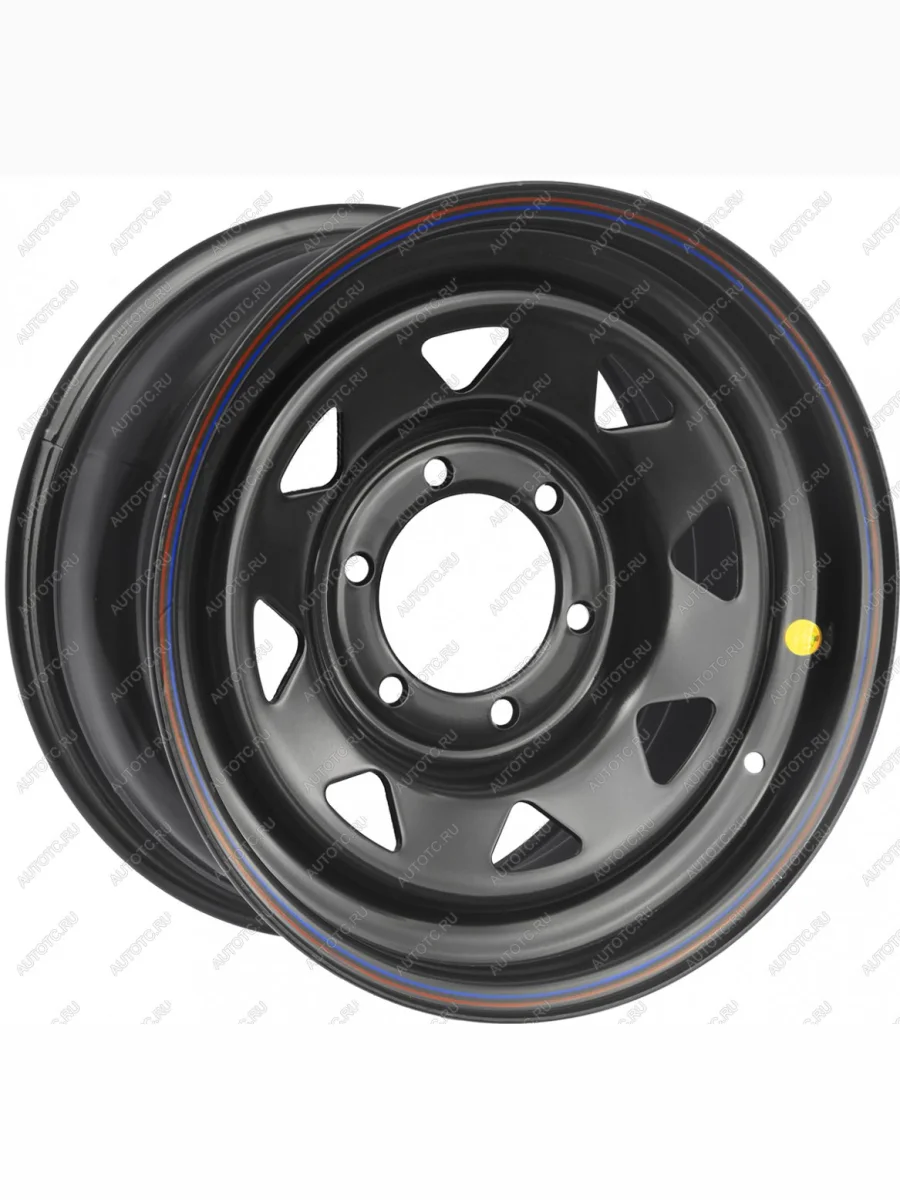 Диск усиленный стальной черный 6x139,7 8xR16 d110 ET+30 (треуг. мелкий) OFF-ROAD Wheels 1680-63910bl-30a17  с доставкой в г. Керчь