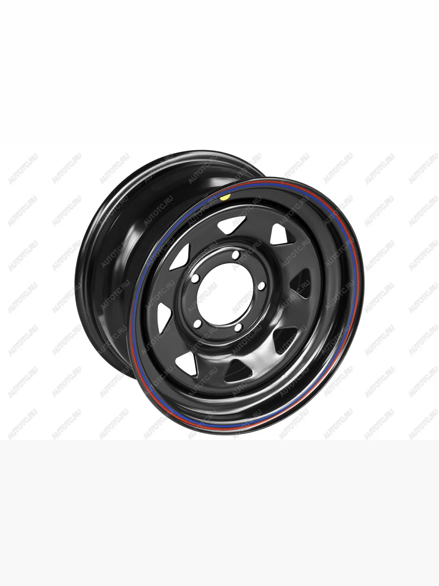 Диск усиленный УАЗ стальной черный 5x139,7 8xR16 d110 ET+20 (треугольник мелкий) OFF-ROAD Wheels 1680-53910bl-20a17  в Воронеже Воронежской области