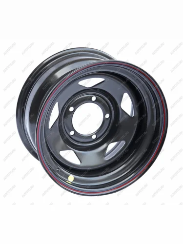 Диск усиленный стальной УАЗ (5x139,7 8xR16 d110 ET-19) (треугольник) OFF-ROAD Wheels (черный) Уаз Буханка  452 - Патриот  3163 5 дв.