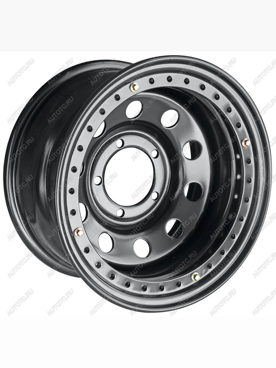 Диск усиленный УАЗ стальной черный 5x139,7 8xR16 ET-19 d110 с псевдо бедлоком (черный) OFF-ROAD Wheels bd1680-53910bl-19-b  с доставкой в г. Керчь