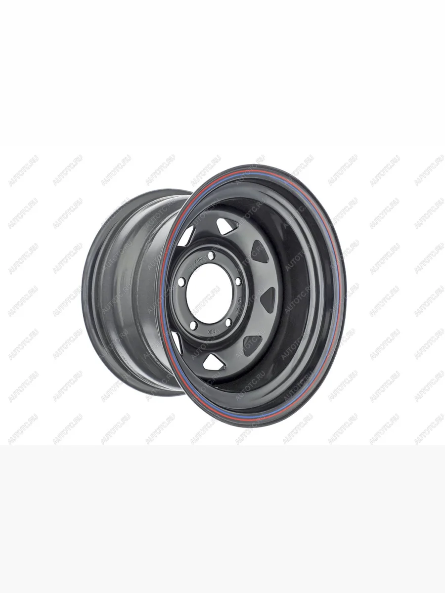 Диск усиленный УАЗ стальной черный 5x139,7 9xR15 d110 ET-30 (треугольник мелкий) OFF-ROAD Wheels 1590-53910bl-30a17x  с доставкой в г. Керчь