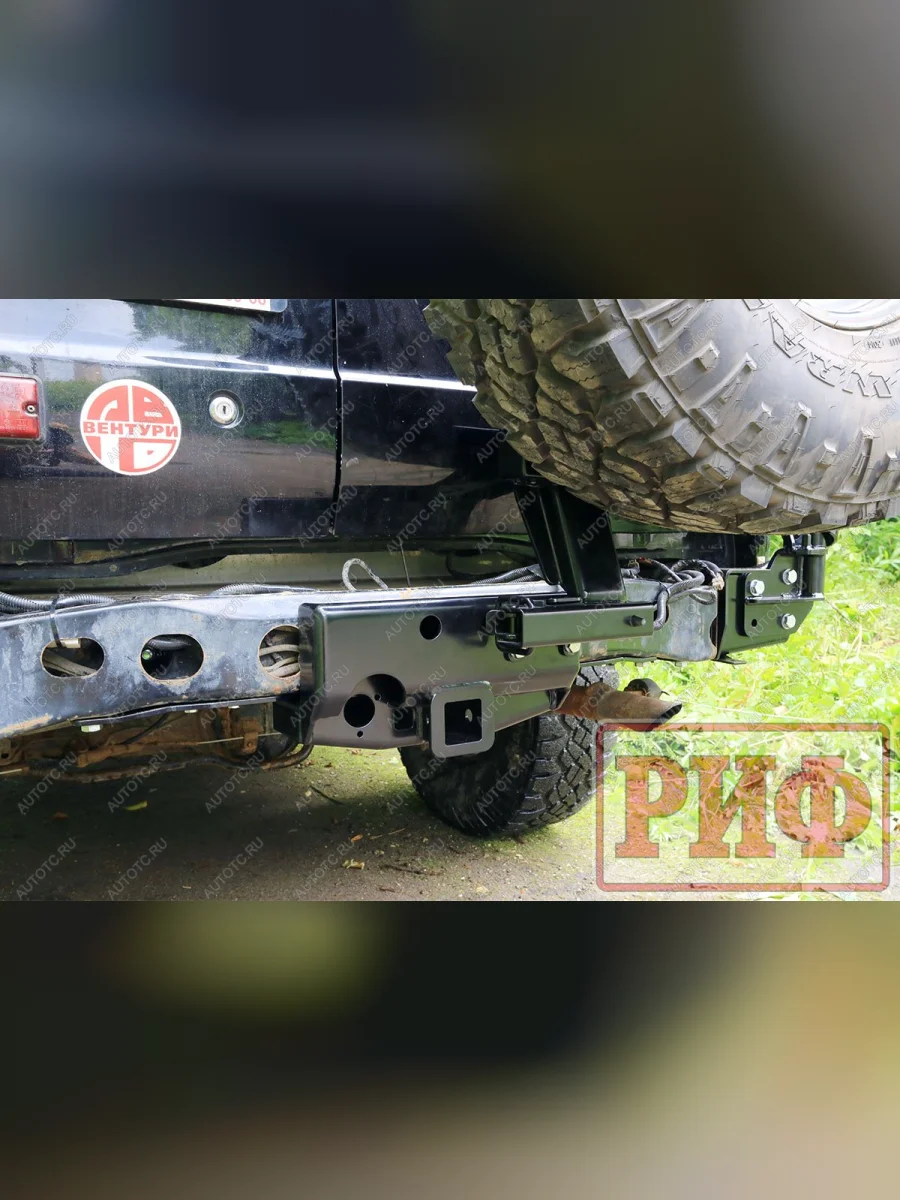 Калитка РИФ с фаркопом в штатный задний бампер Toyota Land Cruiser 105 РИФ rif105-80004  с доставкой в г. Керчь
