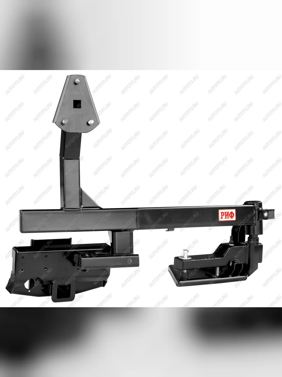 Калитка РИФ с фаркопом в штатный задний бампер Toyota Land Cruiser 200 2008-2015 под штатное колесо, с подсветкой номера РИФ rif200-80001  с доставкой в г. Керчь