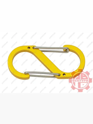 Карабин s-образный 50мм (yellow) CORD crd.s.50.y