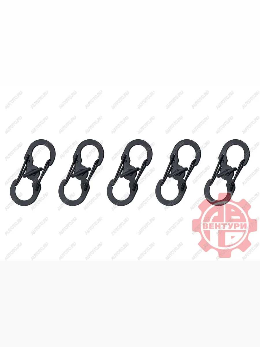 Карабин s-образный с блокировкой 36мм (black) CORD crd.s.b.36.b  с доставкой в г. Керчь