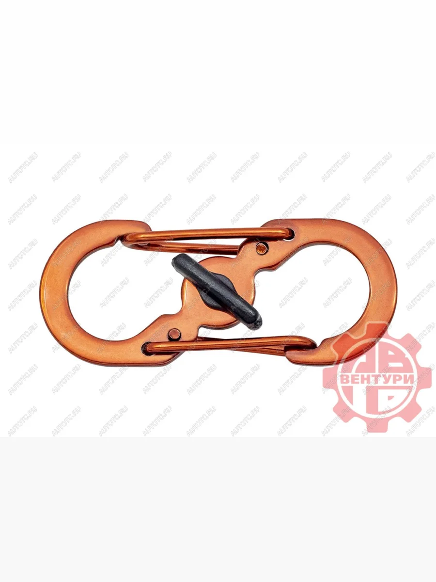 Карабин s-образный с блокировкой 36мм (red) CORD crd.s.b.36.r  с доставкой в г. Керчь