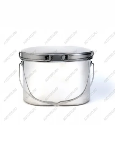 Котелок туристический 1,8 л., низкий, нержавеющая сталь, крышка с ручками Роза Ветров кон-1.8р