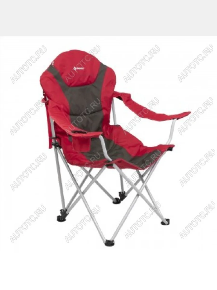 Кресло NISUS складное, мягкие подлокотники (серыйкрасный) HELIOS n-750-052  с доставкой в г. Керчь