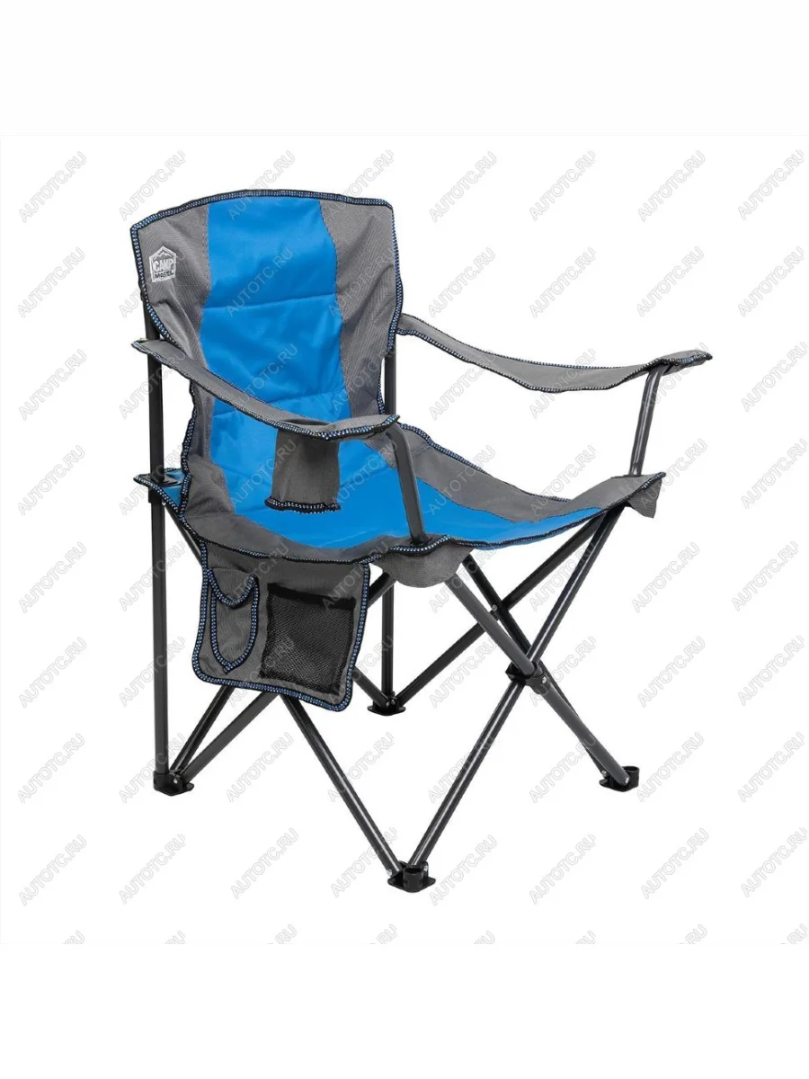 Кресло складное CAMP MASTER синий-серый, до 100 кг PREMIER pr-mc-347-1  с доставкой в г. Керчь