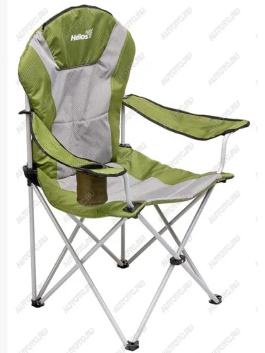 Кресло складное HELIOS зеленыйтемно-зеленый ромб, до 100 кг HELIOS т-hs-750-99806h-06