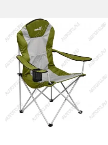 Кресло складное HELIOS серыйзеленый ромб, до 100 кг HELIOS т-hs-750-99806h-05-1