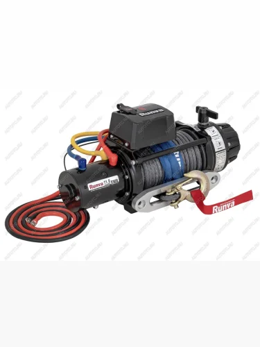 Лебёдка автомобильная электрическая (12V Runva 11000 lbs 5000 кг) (влагозащищенная) RUNVA (синтетический трос) Great Wall Hover H3 (2005-2010)