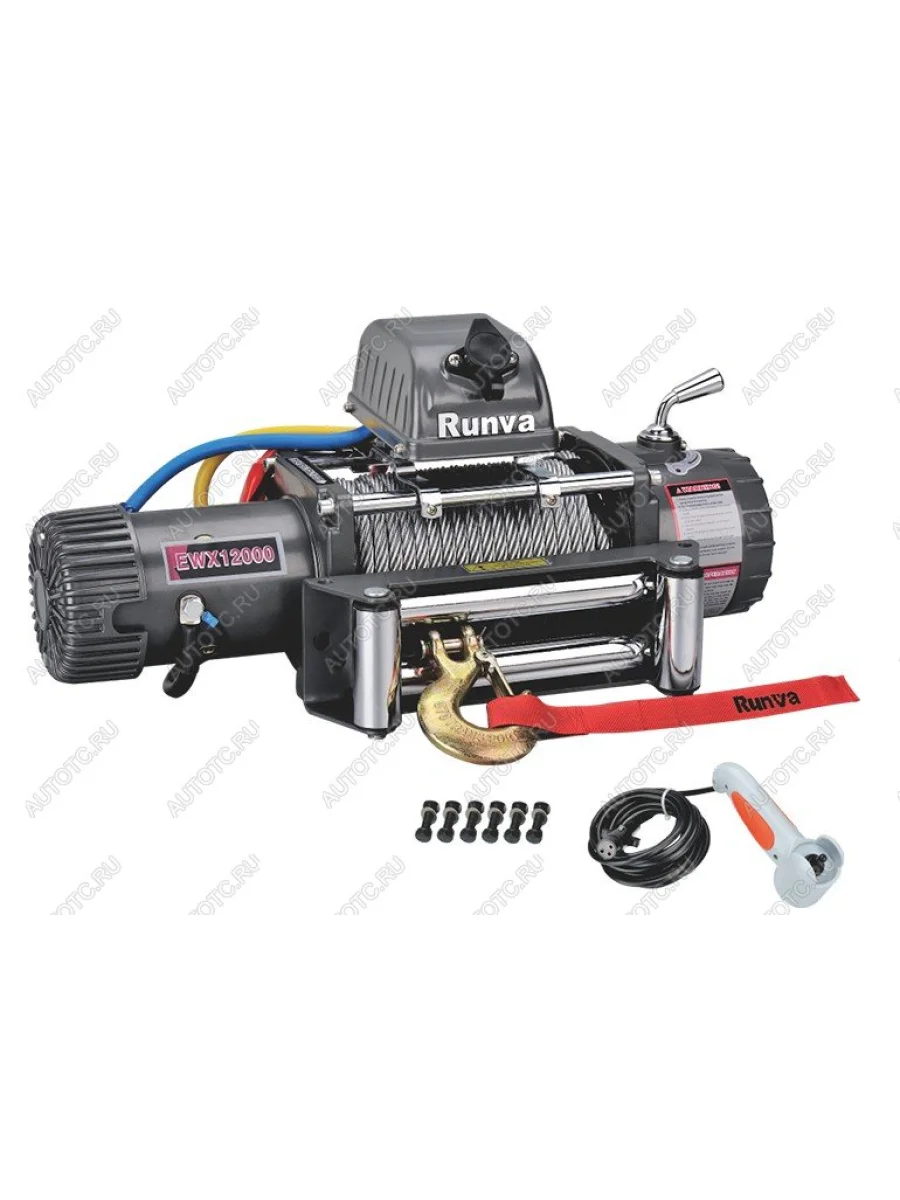 Лебёдка автомобильная электрическая (12V 12000 lbs 5443 кг) RUNVA GMC Yukon GMT1YC (2020-2025) (стальной трос)  с доставкой в г. Керчь