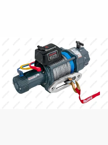 Лебёдка автомобильная электрическая влагозащищенная (12V 20000 lbs, 9072 кг) Runva (синтетический трос) 