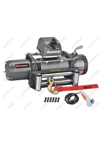 Лебёдка автомобильная электрическая (12V 6000 lbs 2722 кг) RUNVA 