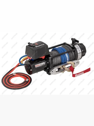 Лебёдка автомобильная электрическая (12V 9500 lbs 4350 кг MAX) (влагозащищенная) RUNVA (синтетический трос) Great Wall Hover H3 (2005-2010)