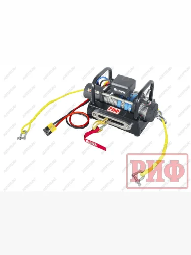 Лебёдка переносная РИФ 8000SR c площадкой на тросах и проводами (синтетический трос) РИФ ewx8000sr-kit2