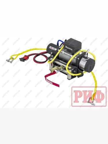 Лебёдка переносная (c квадратом для фаркопа, облегченная) РИФ (стальной трос) Great Wall Hover H3 (2005-2010)