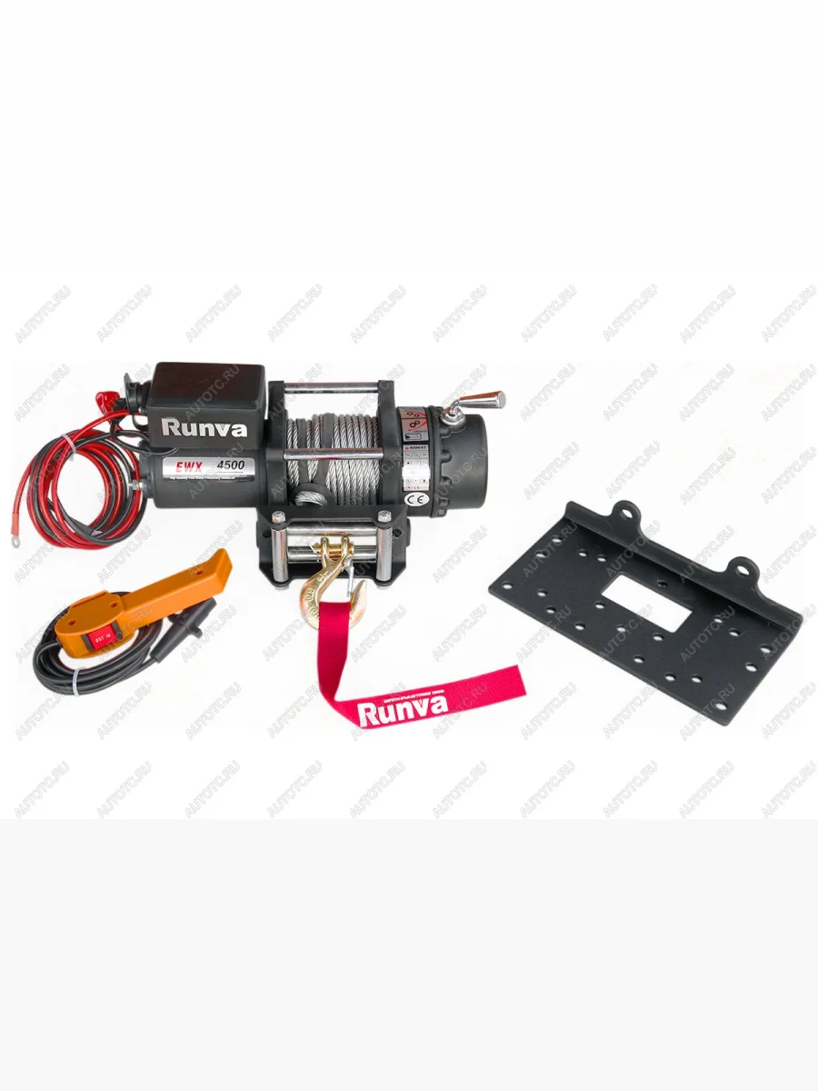 Лебёдка электрическая 12V Runva 4500 lbs 2040 кг RUNVA ewx4500u  с доставкой в г. Керчь