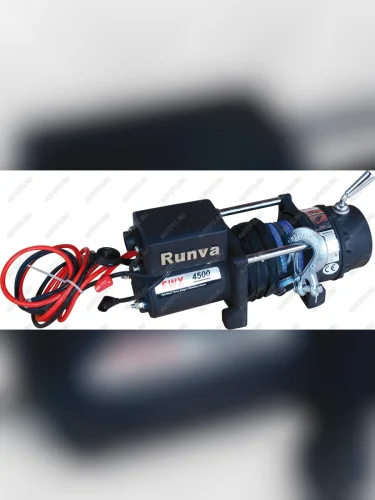 Лебёдка электрическая 12V Runva 4500 lbs 2040 кг (синтетический трос) RUNVA ewx4500usr