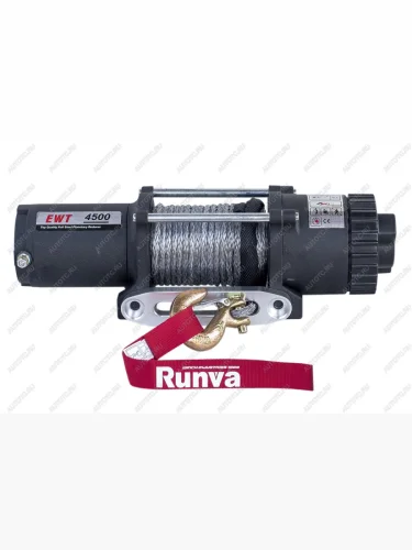 Лебёдка электрическая (12V 4500 lbs 2041 кг) RUNVA (синтетический трос) GMC Yukon GMT1YC (2020-2025)
