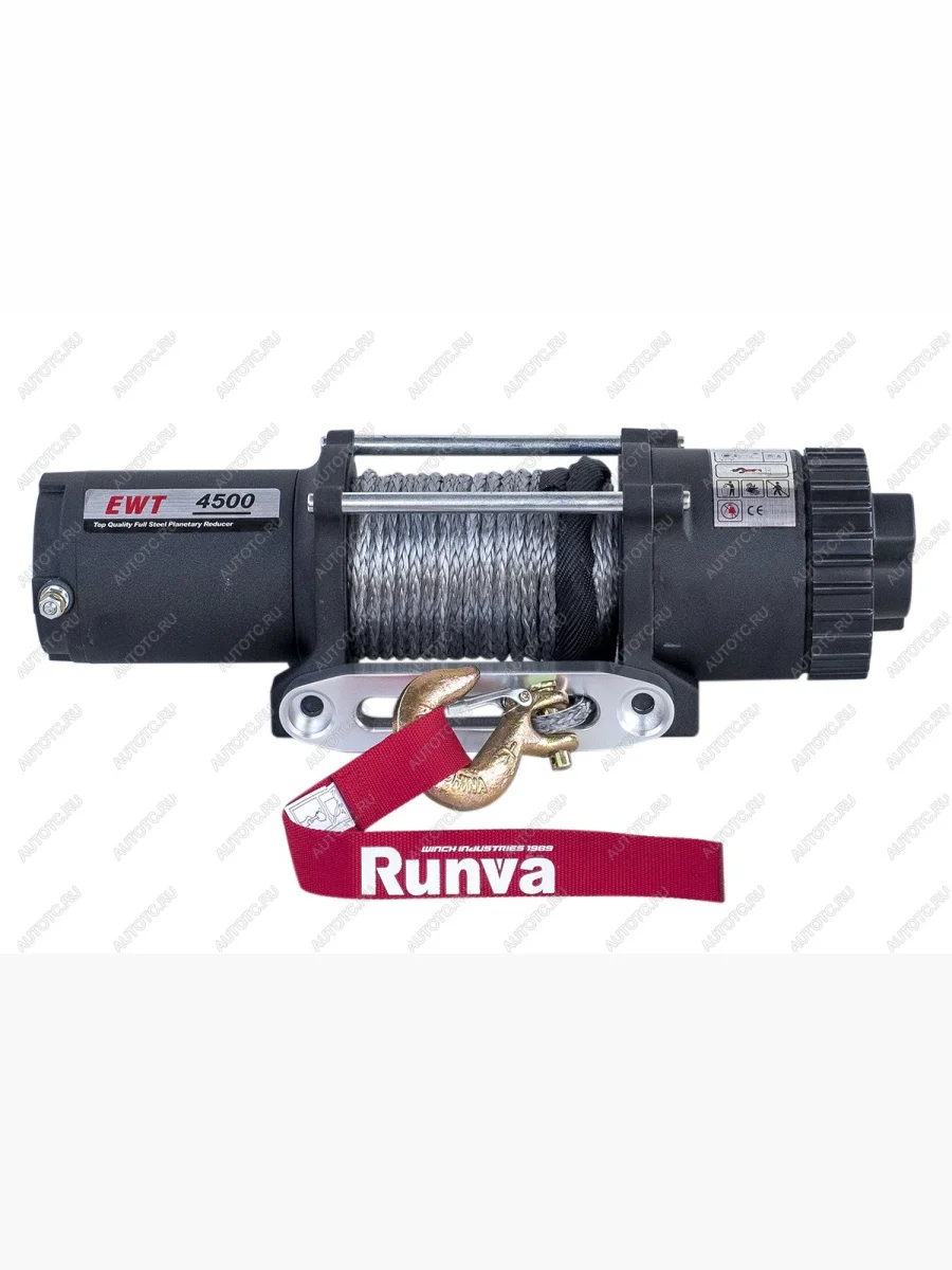 Лебёдка электрическая (12V 4500 lbs 2041 кг) RUNVA SSANGYONG Rexton Y290 (2012-2017) (синтетический трос)  в Керчи Республика Крым