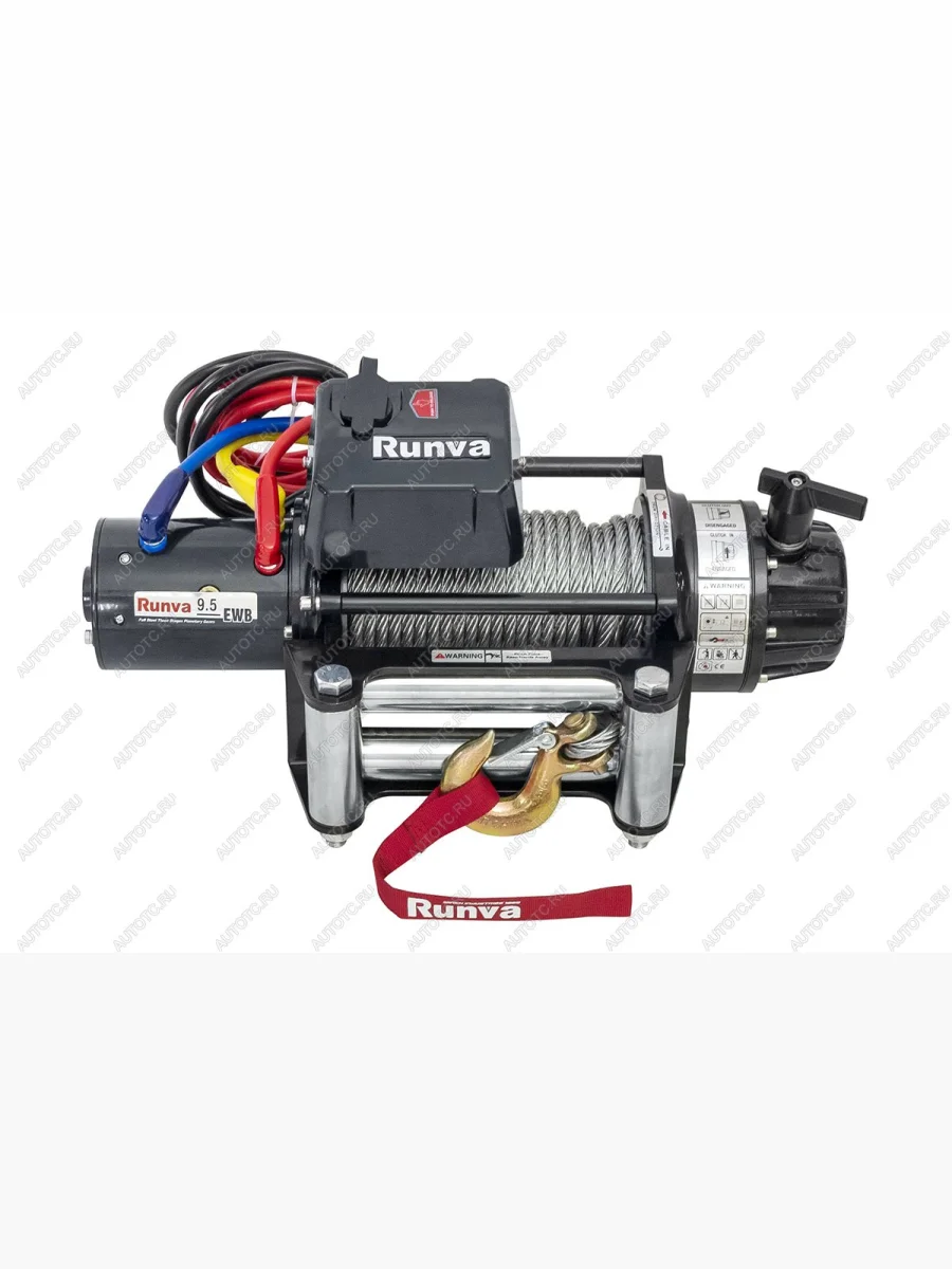 Лебёдка электрическая (24V 9500 lbs 4350 кг) (влагозащищенная) RUNVA GMC Yukon GMT1YC (2020-2025) (стальной трос)  с доставкой в г. Керчь