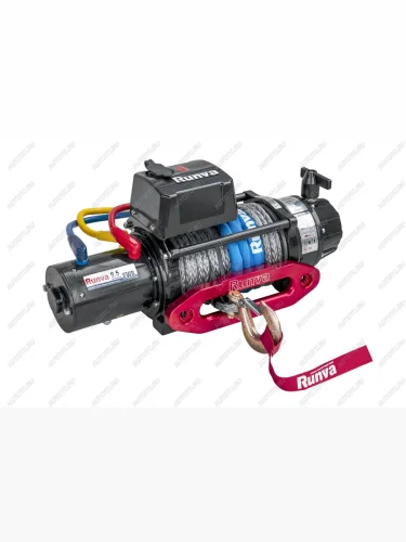 Лебёдка электрическая (24V 9500 lbs 4350 кг) (влагозащищенная) RUNVA (синтетический трос) Great Wall Hover H3 (2005-2010)