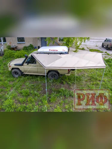 Маркиза автомобильная (веерная, 2,5х2,5 м, левая) РИФ 