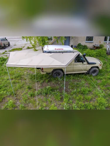 Маркиза автомобильная (веерная, 2,5х2,5 м, правая) РИФ 