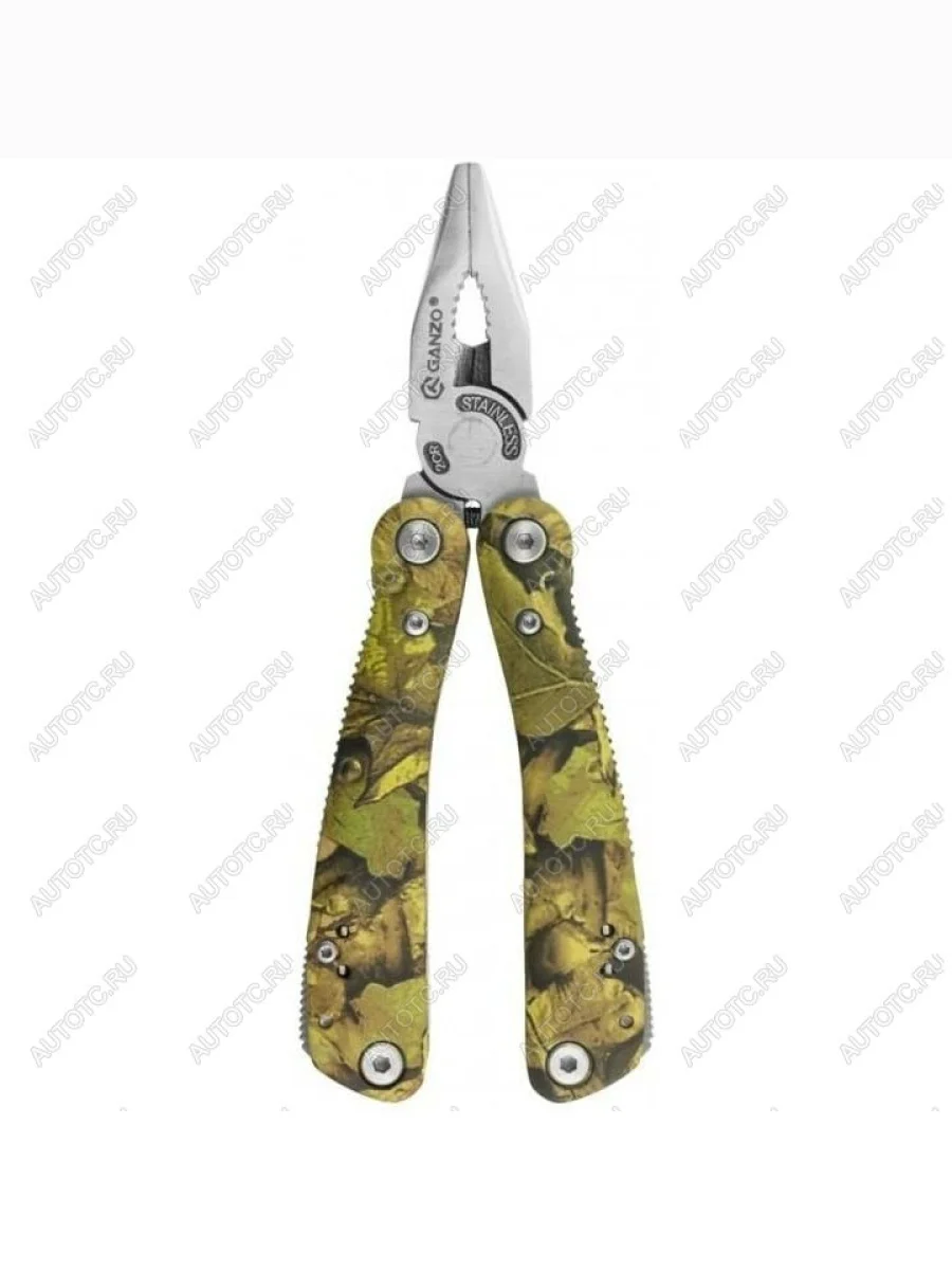 Мультитул "Ganzo", 105x50х18 мм, 22 предмета, цв.камуфляж GANZO g2016-p  с доставкой в г. Керчь