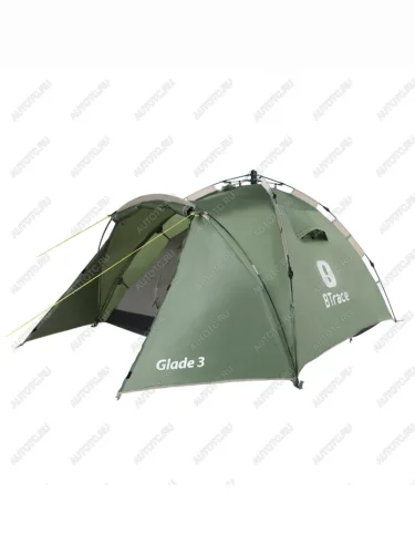 Палатка быстросборная BTrace Glade 3 (зеленая) Honda Hawk GT (NT650) (1988-1992)