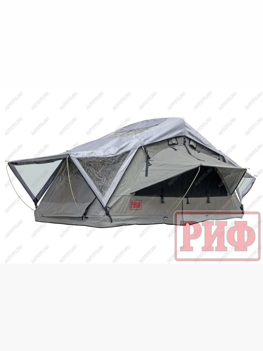 Палатка на крышу автомобиля РИФ Soft RT01-160, тент серый, 400 гр., 160х240х115 см, РИФ rifrt0116080001  с доставкой в г. Керчь