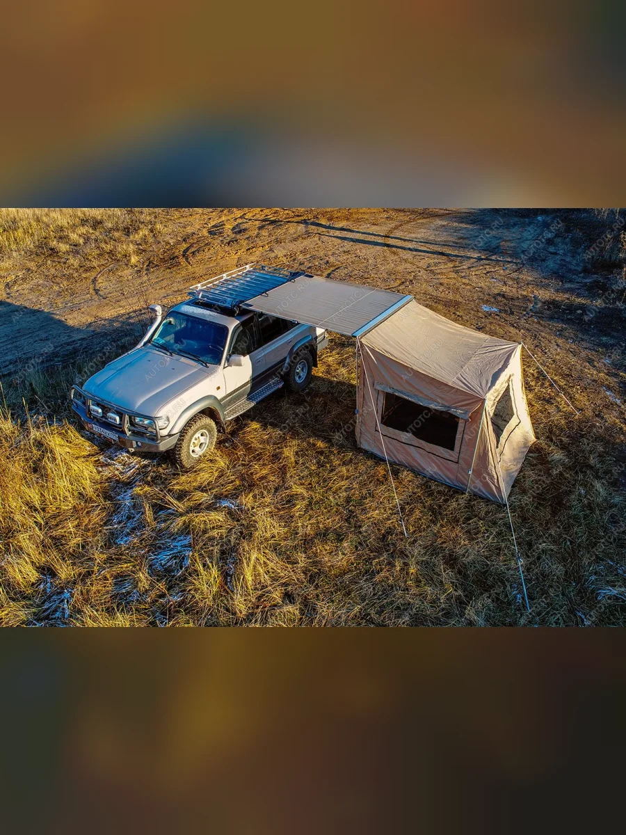 Палатка с автомобильным тентом-маркизой, солнцезащитная РИФ 2х2 м РИФ rifan052020600  В Кинешме Ивановской области