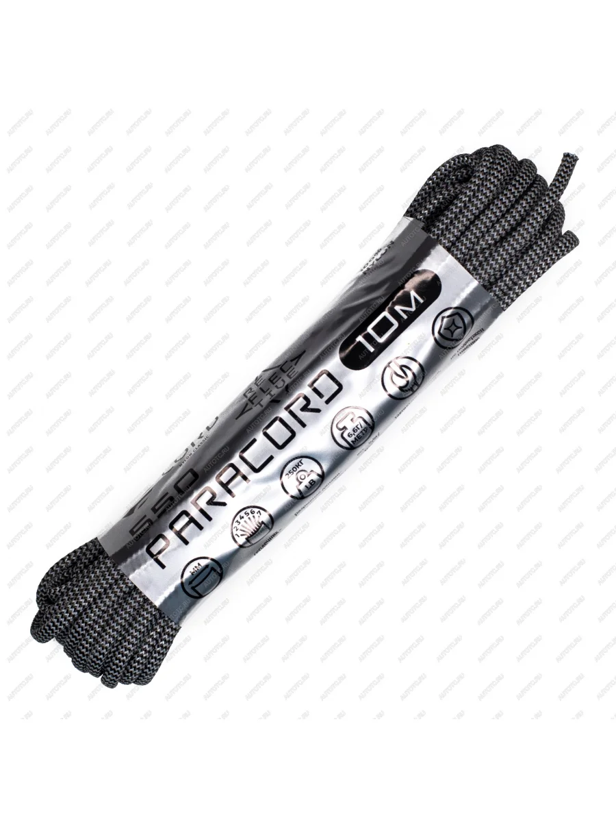 Паракорд 550 CORD nylon 10м SuperReflective (black wave) CORD 550.n10.lm.b.w  в Воронеже Воронежской области