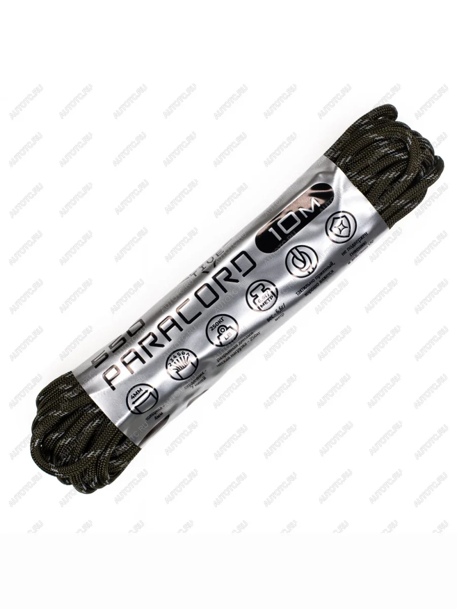 Паракорд 550 CORD nylon 10м световозвращающий (army green) CORD 550.n10.lm.a.gr  в Воронеже Воронежской области