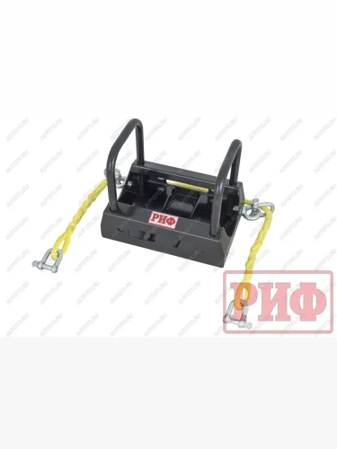 Площадка под лебёдку в штатный бампер РИФ (черная) Derways Plutus (2007-2008)