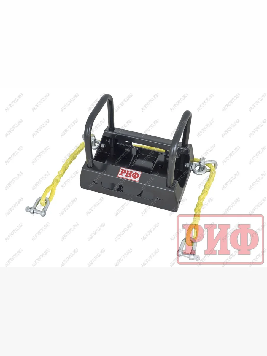 Площадка под лебёдку в штатный бампер РИФ Derways Plutus (2007-2008) (черная)  с доставкой в г. Керчь